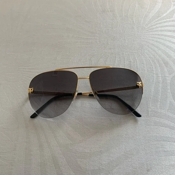 Cartier sunglasses panther head black - Picture 3 of 14